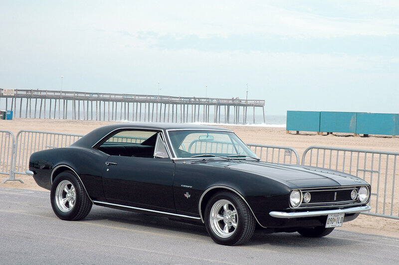 Black Classic Car — Calm, Afternoon, Photograph, Beach