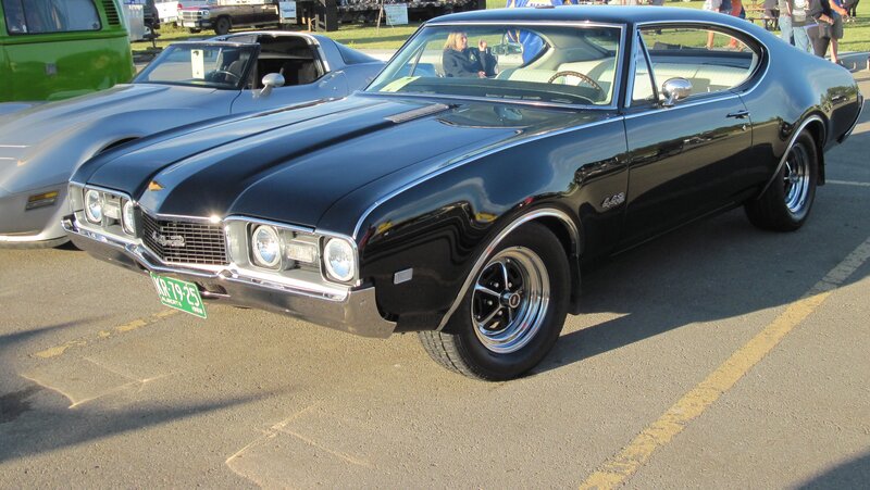 Black Classic Car — Calm, Afternoon, Photograph, Car Show, Convertible
