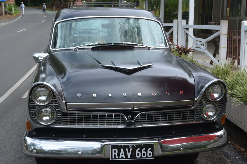 Black Classic Car — Calm, Afternoon, Photograph, Road, People