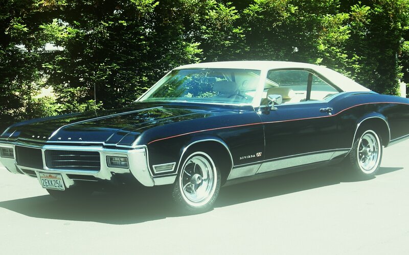 Black Classic Car — Calm, Afternoon, Photograph, Trees, License Plate