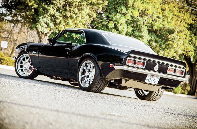 Black Classic Car — Calm, Afternoon, Photograph, Trees, Road, License Plate