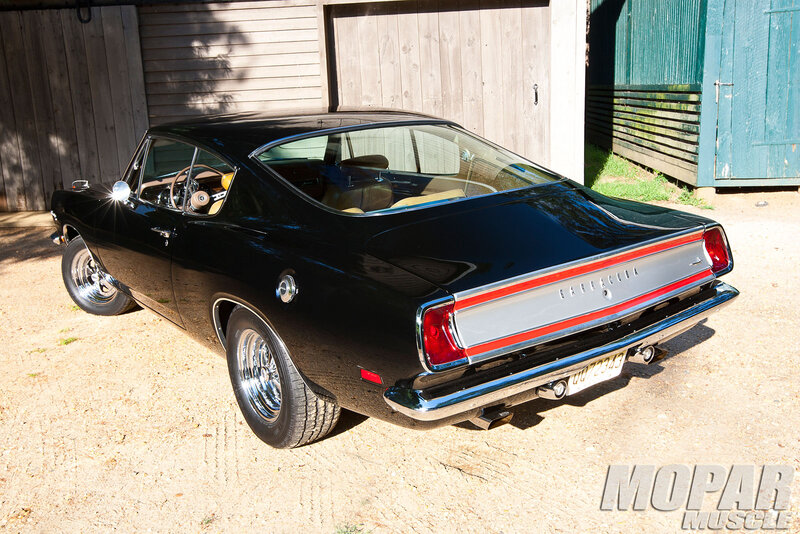 Black Classic Car — Calm, Afternoon, Photograph, Wooden Shed