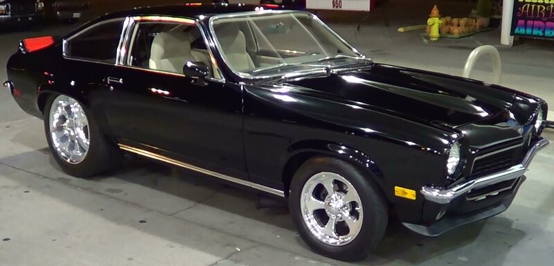 Black Classic Car — Calm, Night