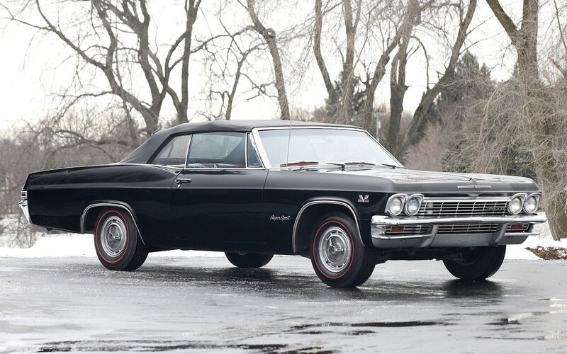 Black Classic Car — Calm, Winter, Photograph