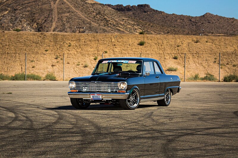 Black Classic Car — Deserted