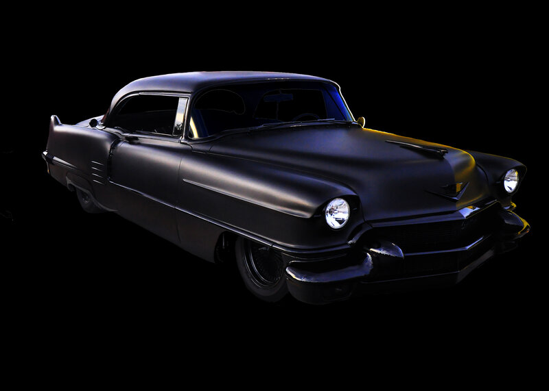 Black Classic Car — Dramatic, 3d Render