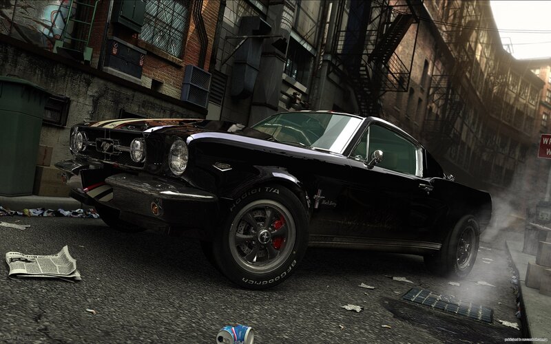 Black Classic Car — Dramatic, Afternoon, 3d Render