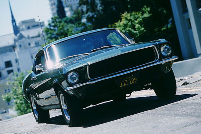 Black Classic Car — Dramatic, Afternoon, Photograph, City Street