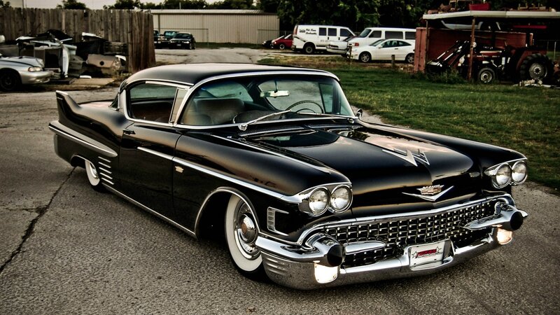 Black Classic Car — Dramatic, Afternoon, Photograph, Grille