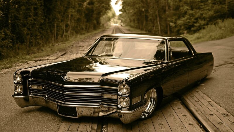 Black Classic Car — Dramatic, Afternoon, Photograph, Road