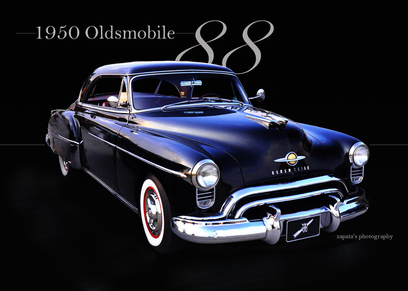 Black Classic Car — Dramatic, Photograph, Chrome