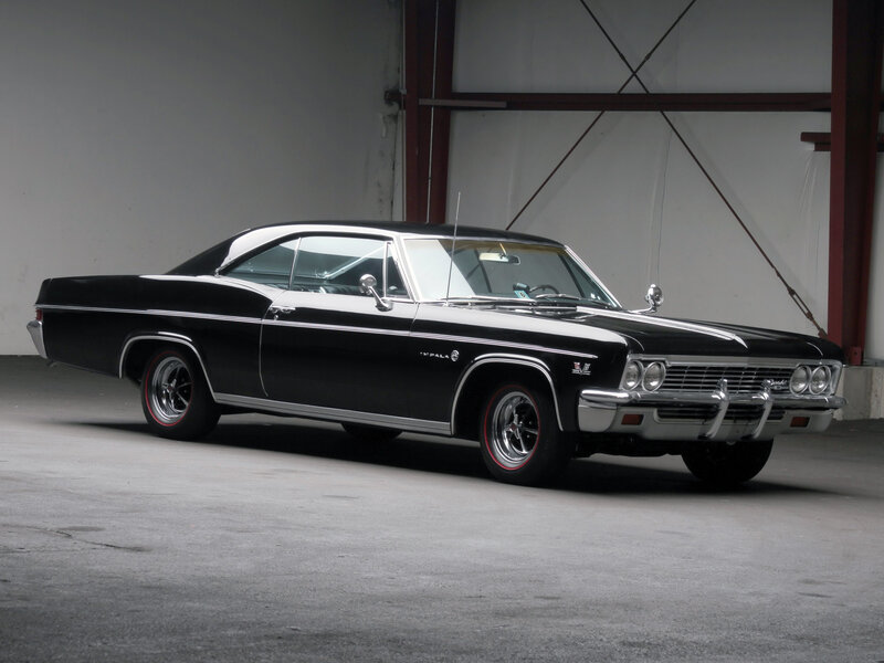 Black Classic Car — Dramatic, Photograph, Garage