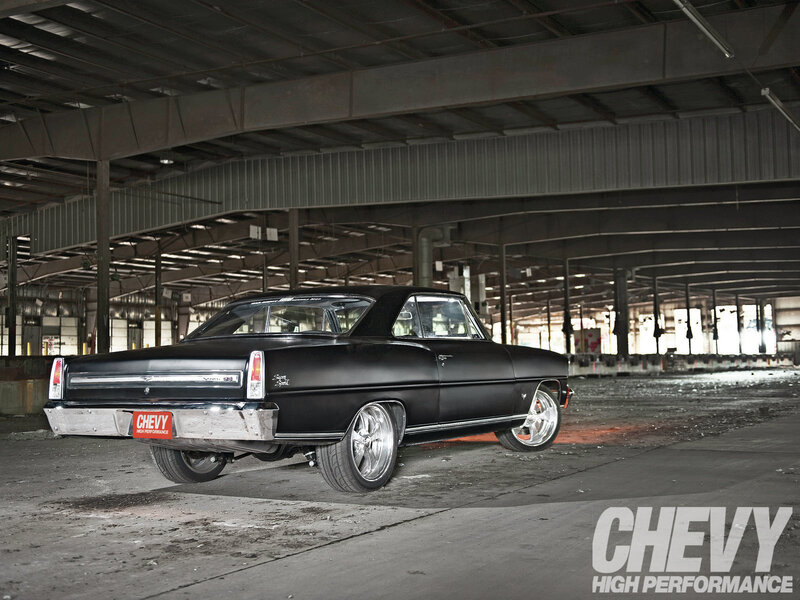 Black Classic Car — Dramatic, Photograph, Warehouse