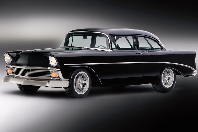 Black Classic Car — Dramatic, Photograph, Wheels