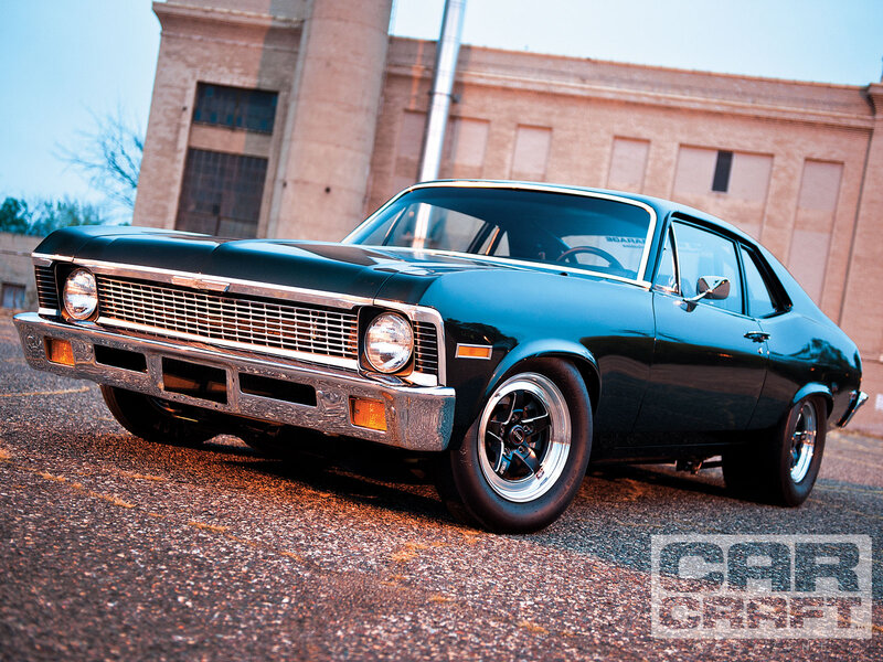 Black Classic Car — Dramatic, Sunset, Photograph, Building, Asphalt