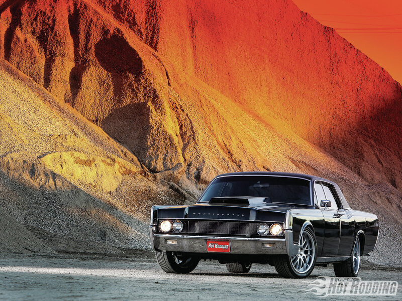 Black Classic Car — Dramatic, Sunset, Photograph, Mountain