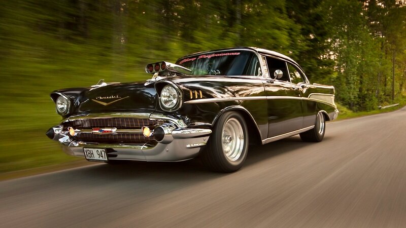 Black Classic Car — Dynamic, Afternoon, Photograph