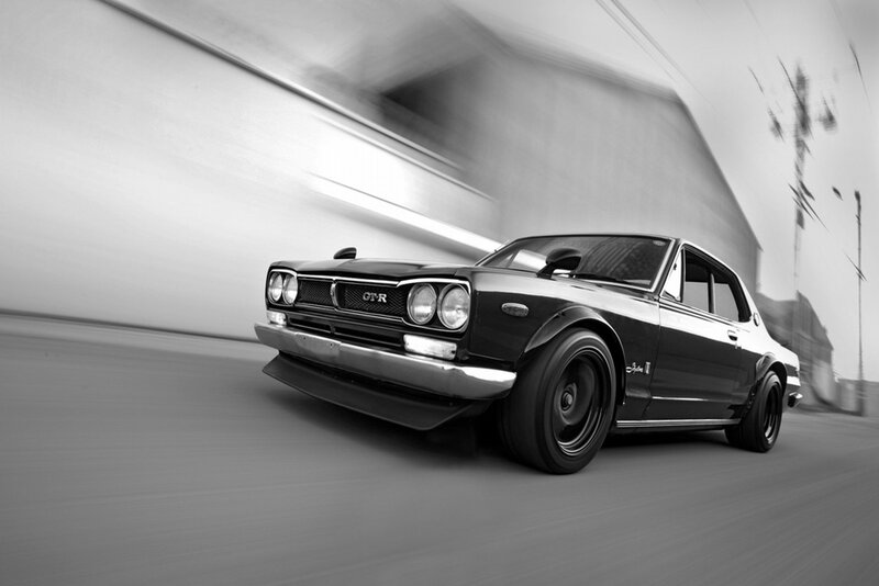 Black Classic Car — Dynamic, Photograph