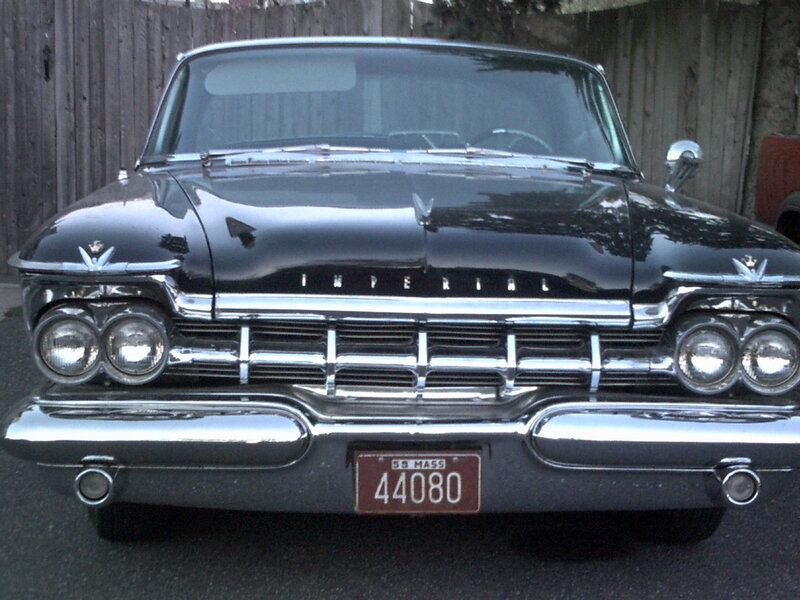 black classic car front view