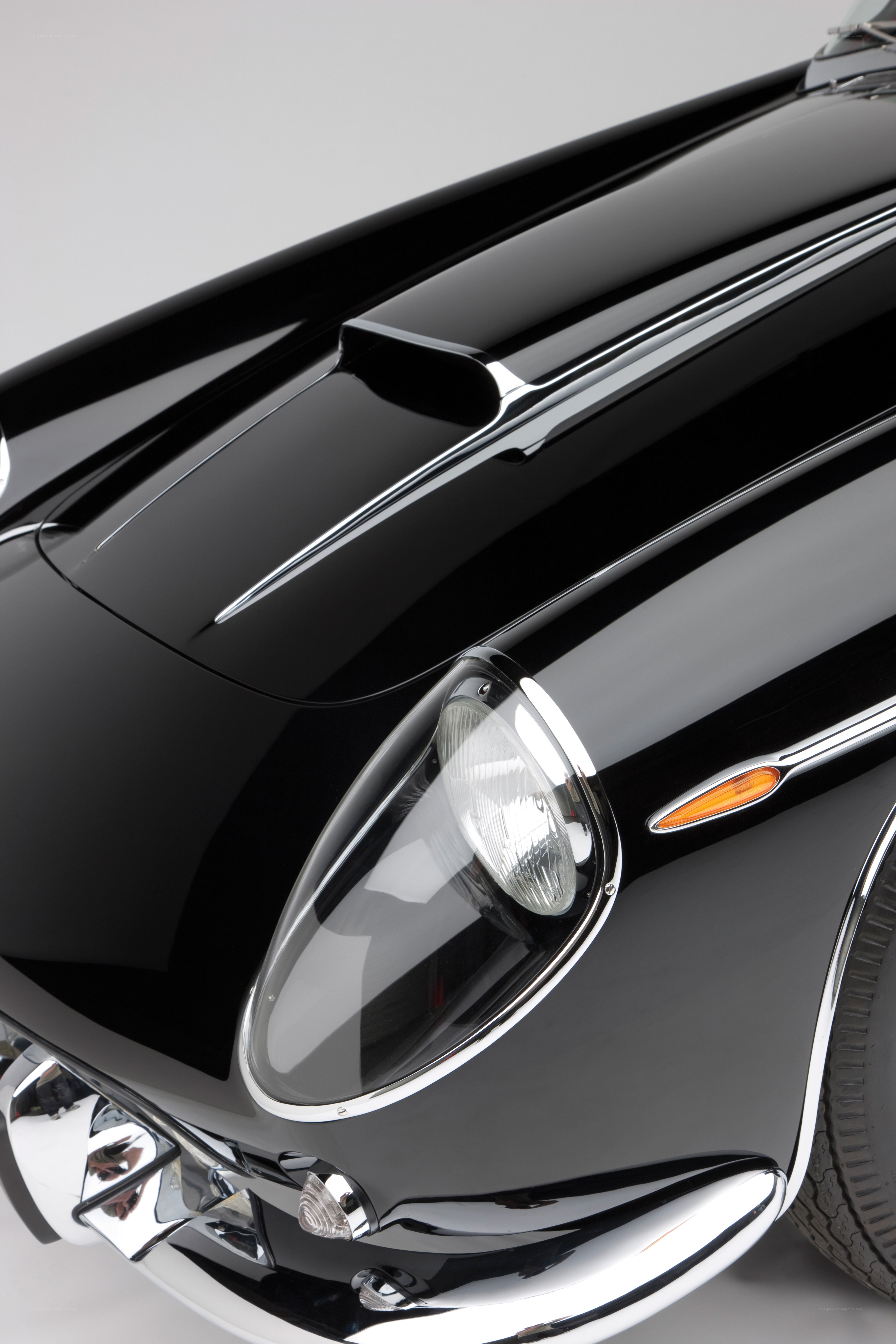 black classic car front view
