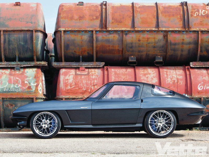 Black Classic Car — Gray