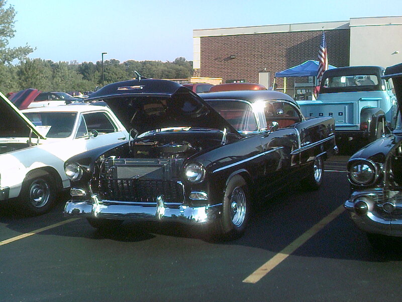 Black Classic Car — Outdoor, Afternoon, Photograph, White Car