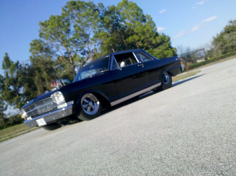 Black Classic Car — Outdoors