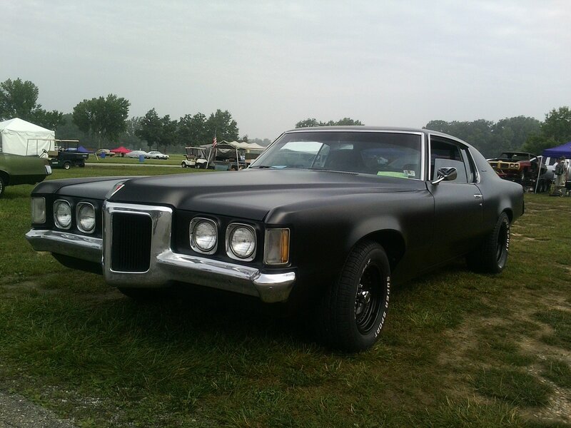 Black Classic Car — Overcast