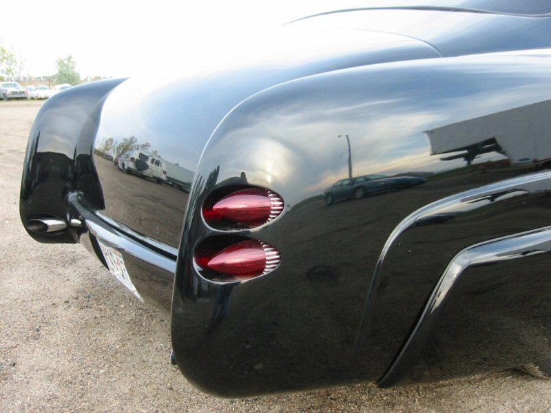 Black Classic Car Rear