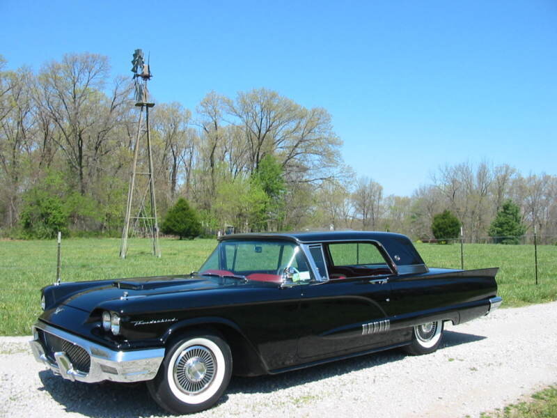 Black Classic Car — Serene, Spring