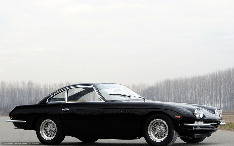 Black Classic Car — Serene, Winter, Photograph