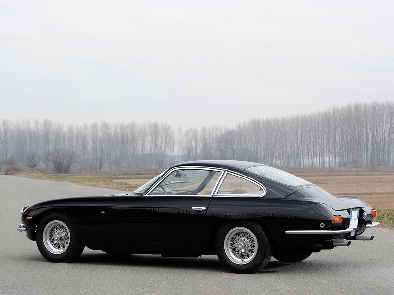 Black Classic Car — Serene, Winter