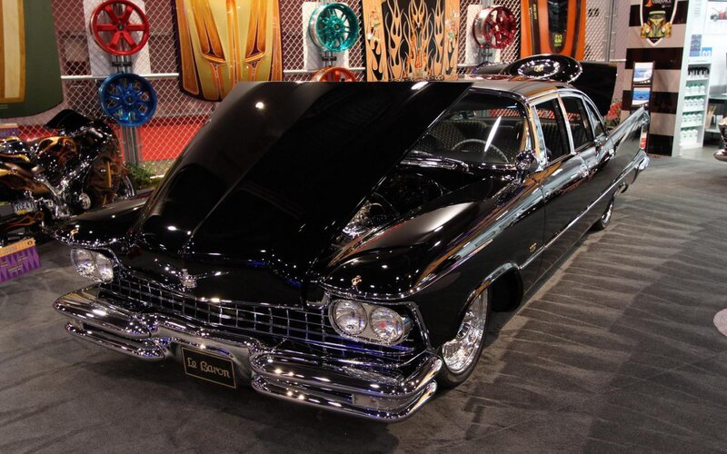Black Classic Car — Showroom, Photograph, Motorcycle