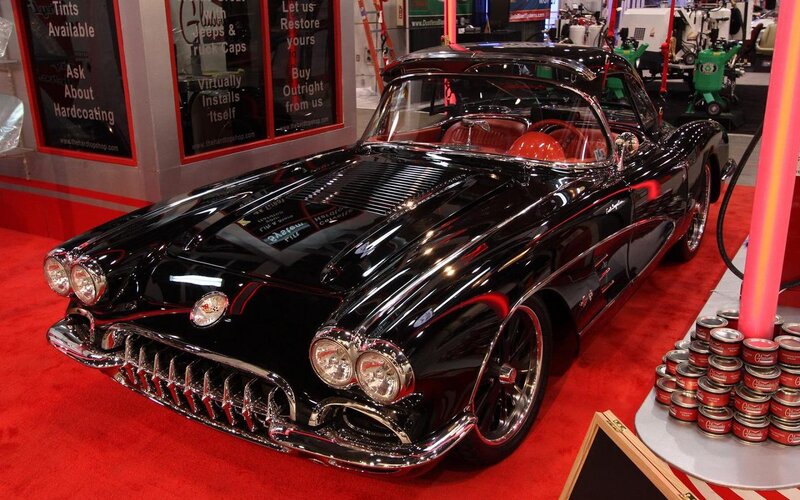 Black Classic Car — Showroom