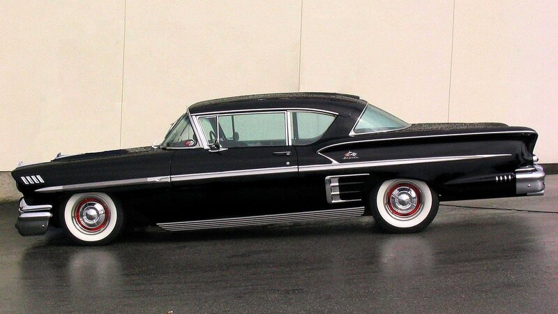 black classic car side view