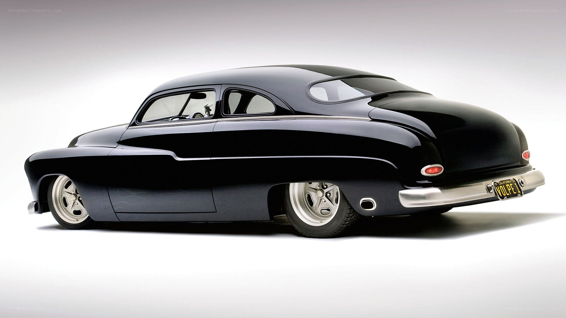 black classic car side view
