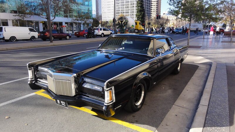 Black Classic Car — Urban, Afternoon, Photograph, City Street