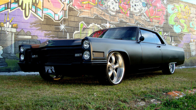 Black Classic Car — Urban, Afternoon