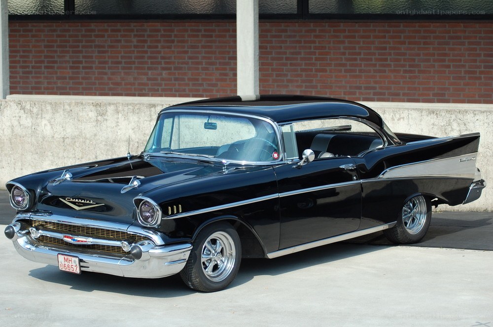Black classic Chevrolet car