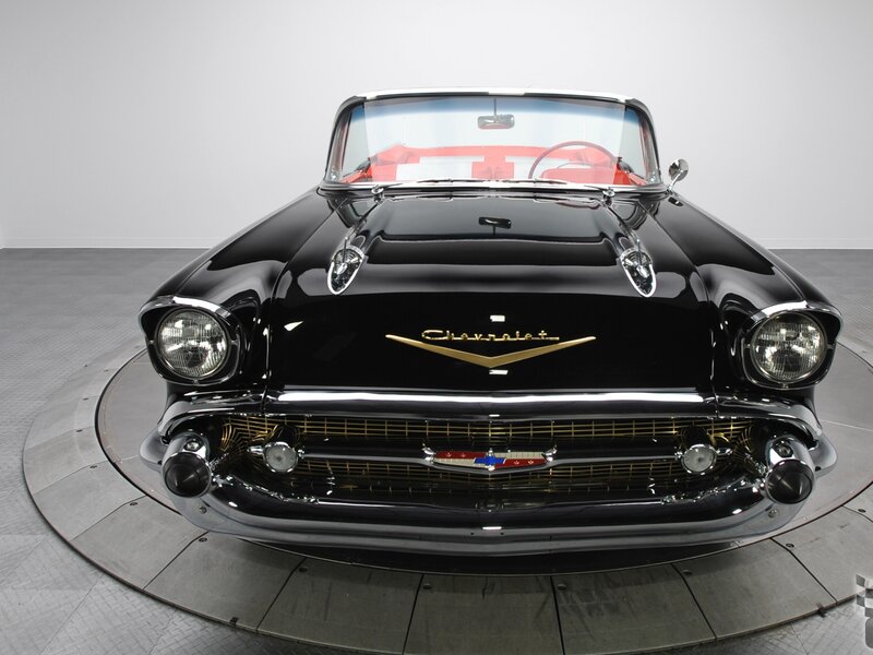 Black classic Chevrolet convertible