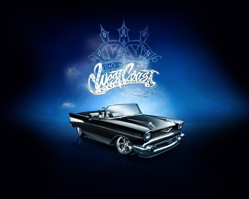 Black Classic Convertible — Blue, Dramatic, Night