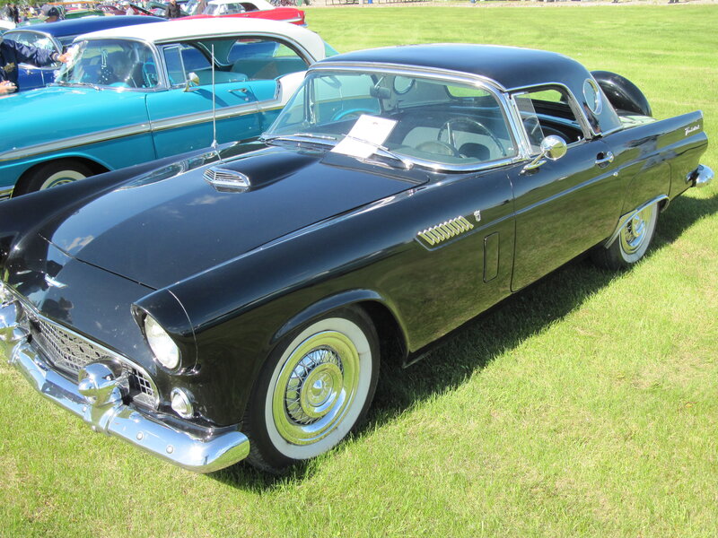 Black Classic Convertible — Calm, Afternoon, Photograph, Car Show