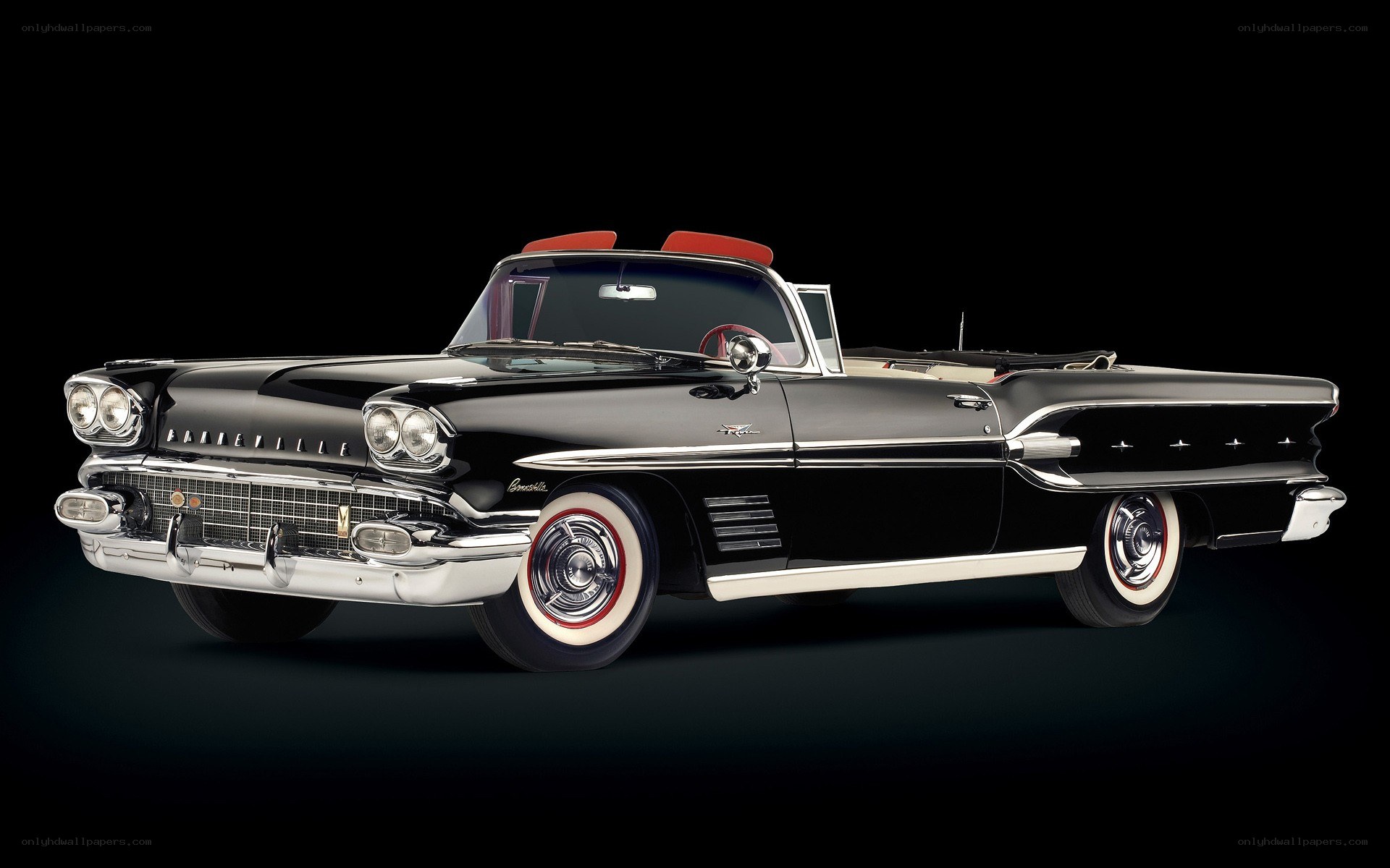 Black classic convertible car