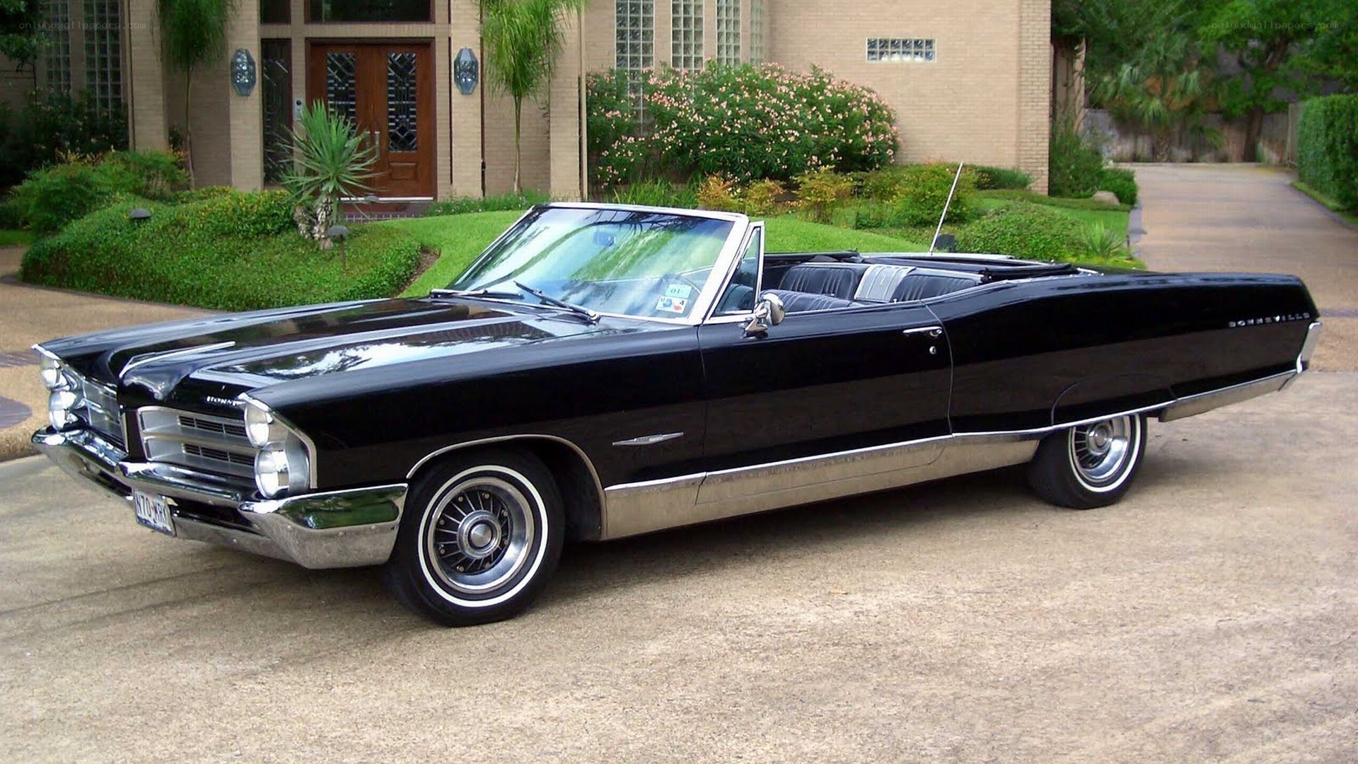 Black classic convertible car