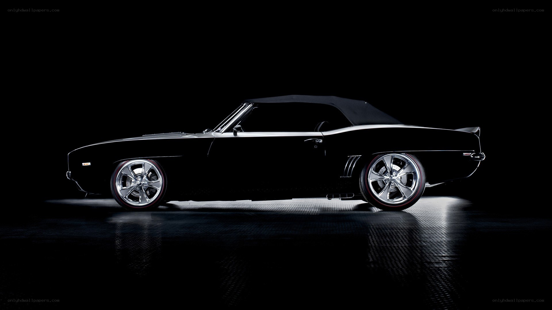 black classic convertible car