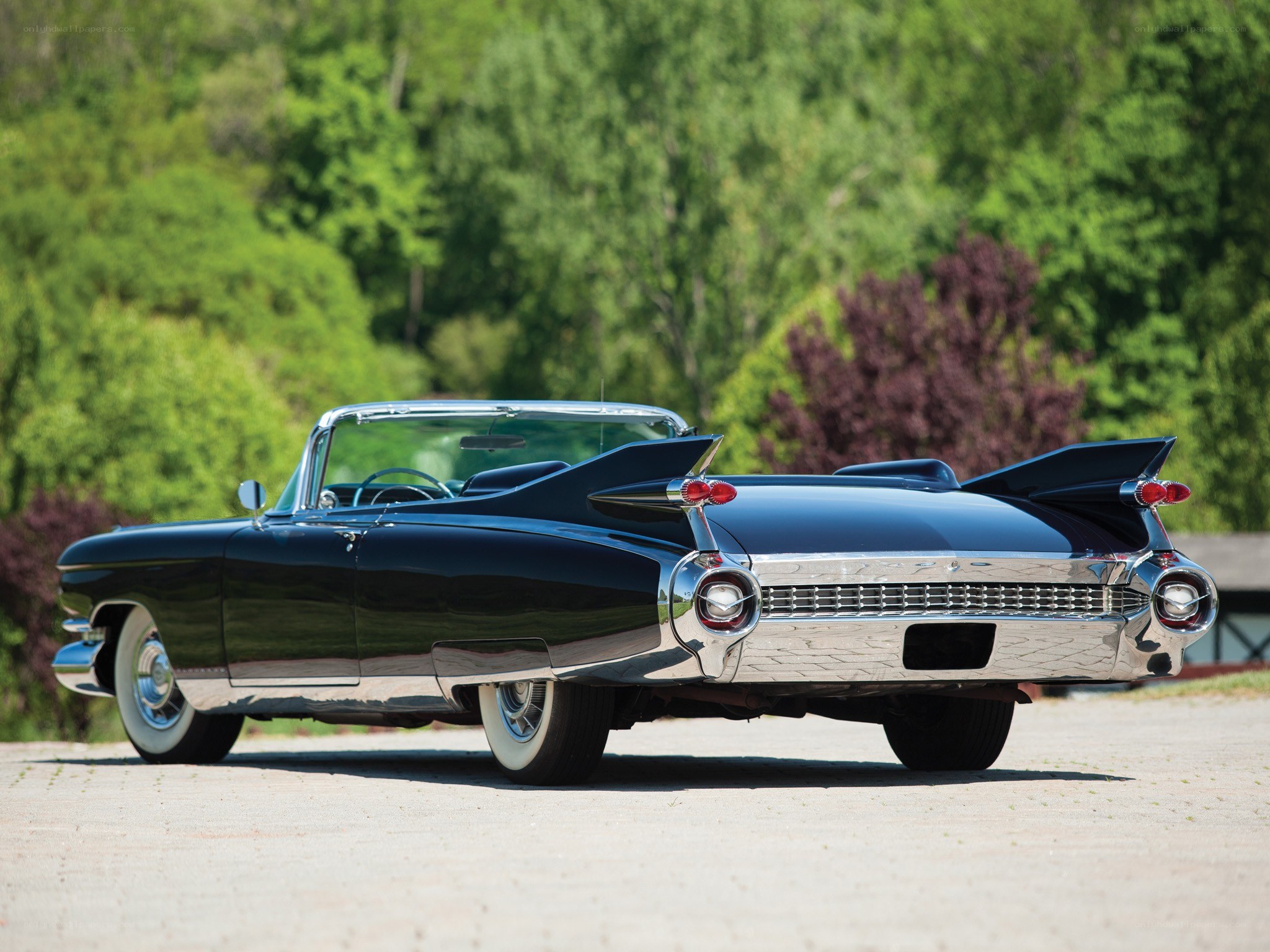 Black classic convertible car