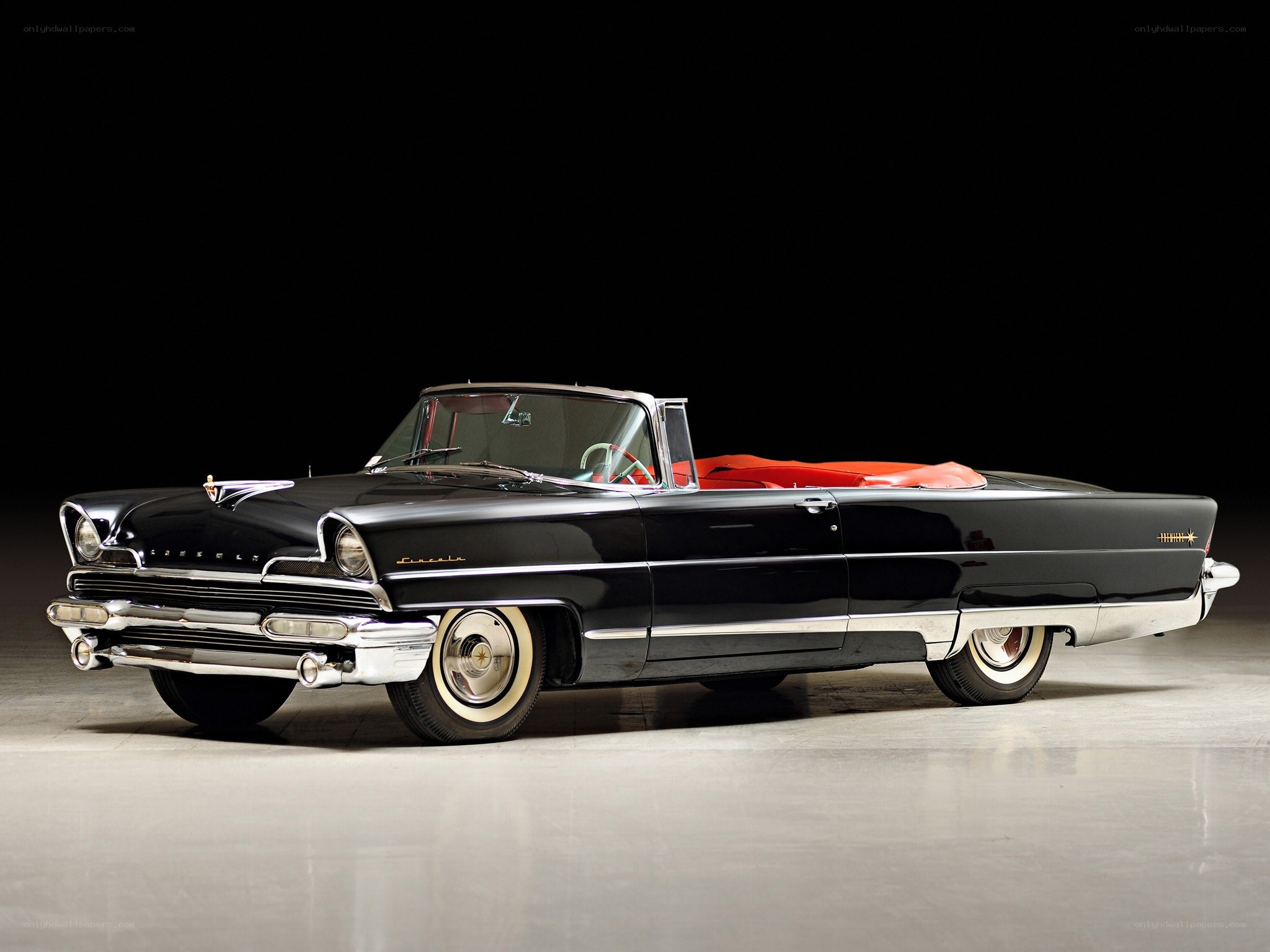 Black classic convertible car