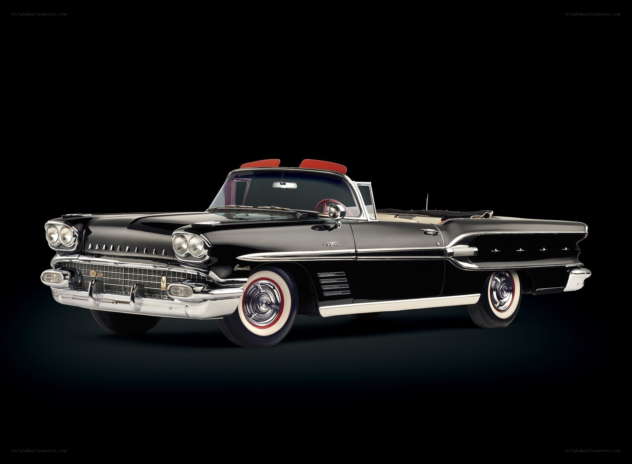Black classic convertible car