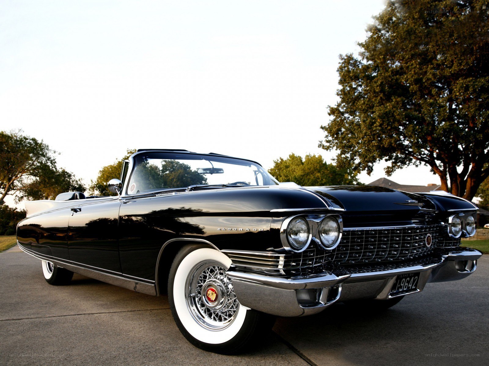 Black classic convertible car