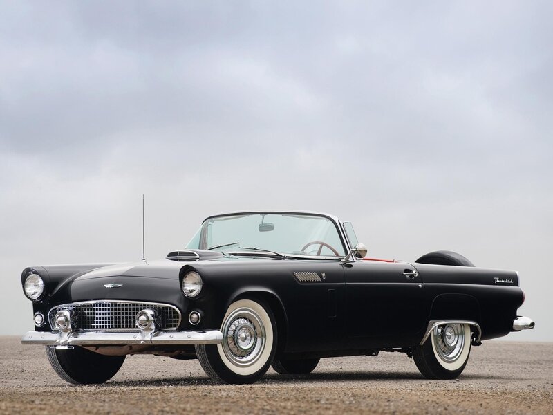 Black classic convertible car